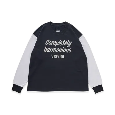visvim Jumbo Tee L/S DMGD "Charcoal"
