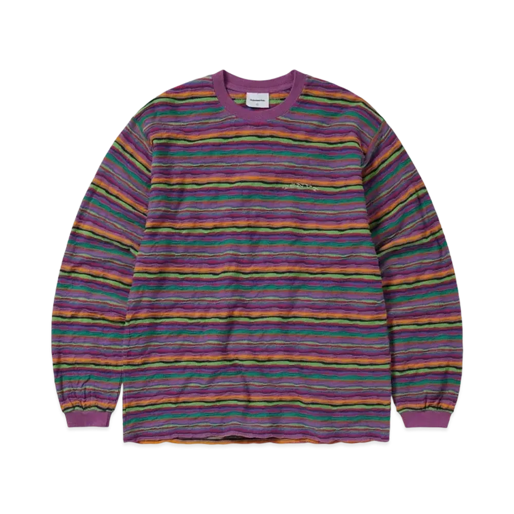 thisisneverthat Wave Jacquard L/S Tee "Violet"