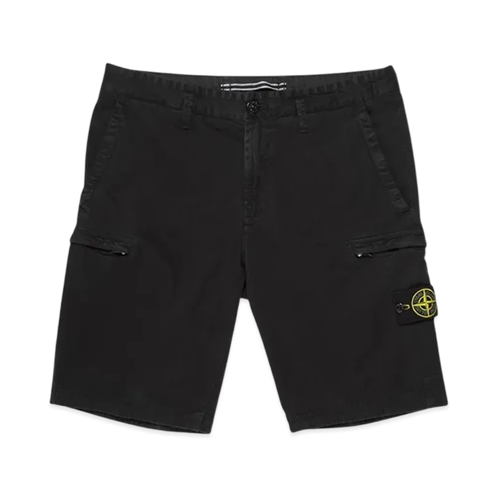 Stone Island L0504 Cargo Bermuda Shorts - 20SS "Black"