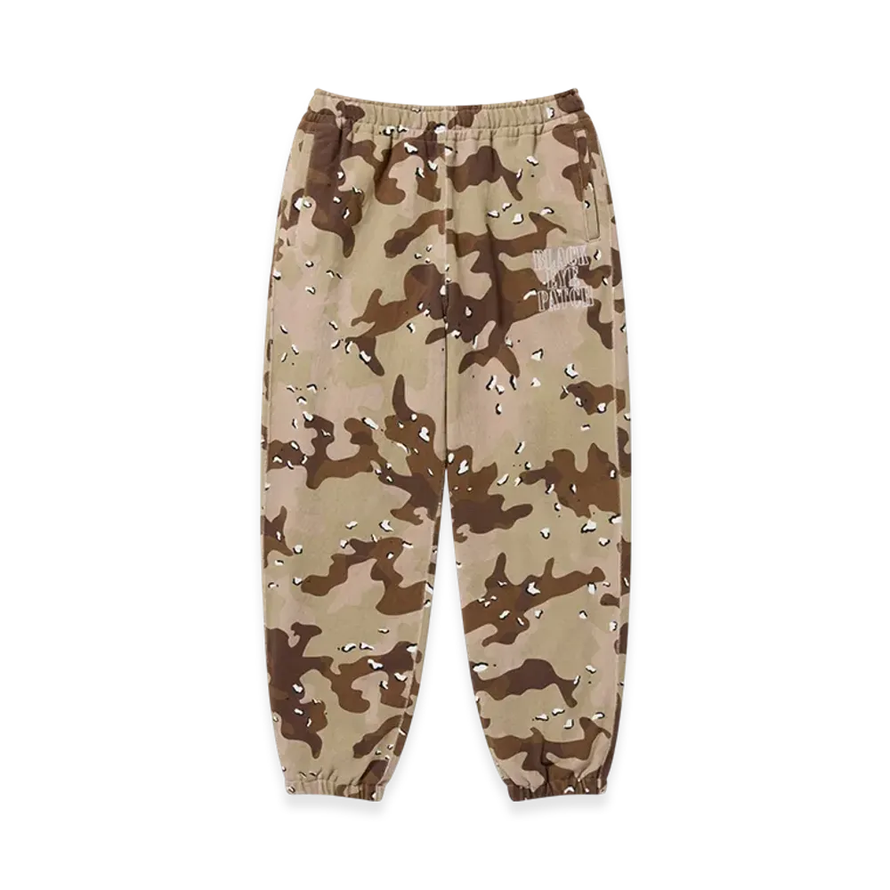 BlackEyePatch Stencil Logo Embroidered Sweat Pants "Desert Camo"