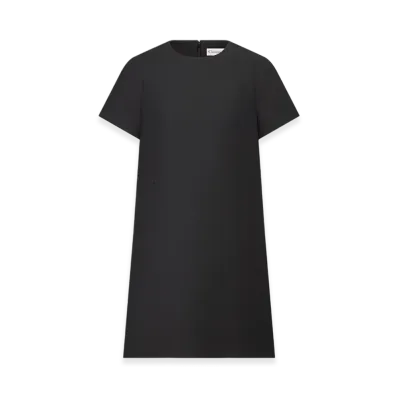 Dior Women's Straight Dress Wool Silk "Black"