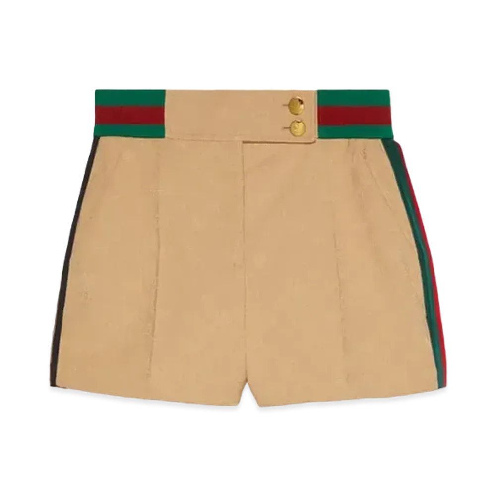 adidas x GUCCI Jacquard Shorts "Beige"