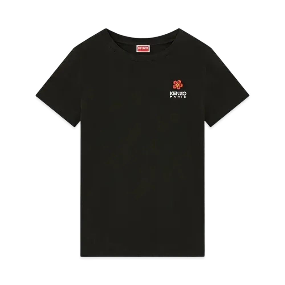 KENZO 'BOKE FLOWER' Crest Embroidery T-shirt "Black"