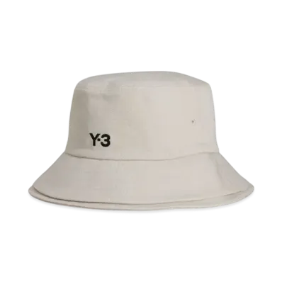 Y-3 Stripes Bucket Hat "Talc"