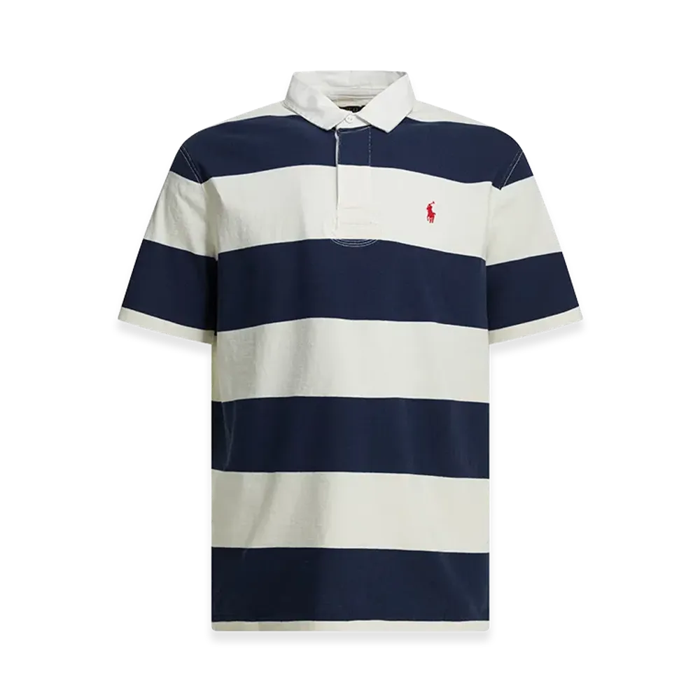 Polo Ralph Lauren Polo Shirt With Buttons And Logo "Navy/White"