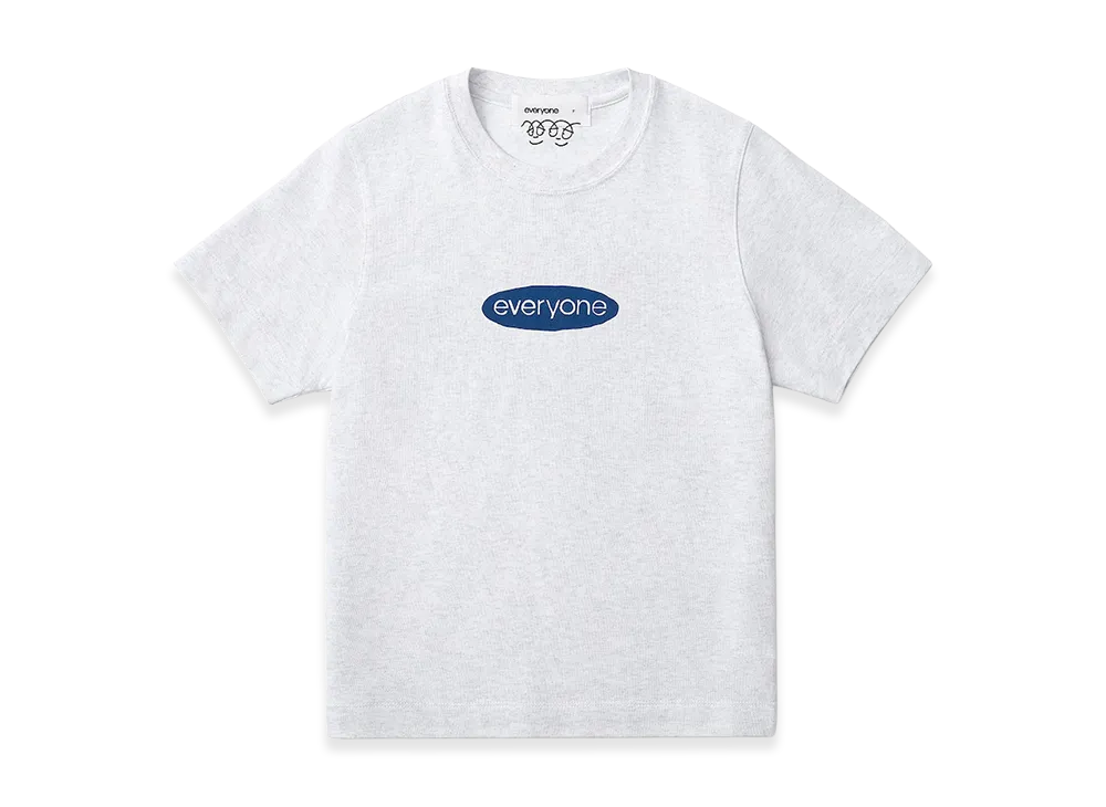 everyone Women's J.30000 Oval Logo Tee Shirt "Ash"