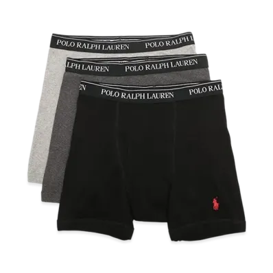 Polo Ralph Lauren Boxer Brief 3 Pack "Heather/Madison/Black"