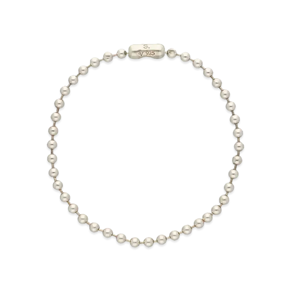TAKAHIROMIYASHITATheSoloist. ball chain bracelet. -S- long "silver"