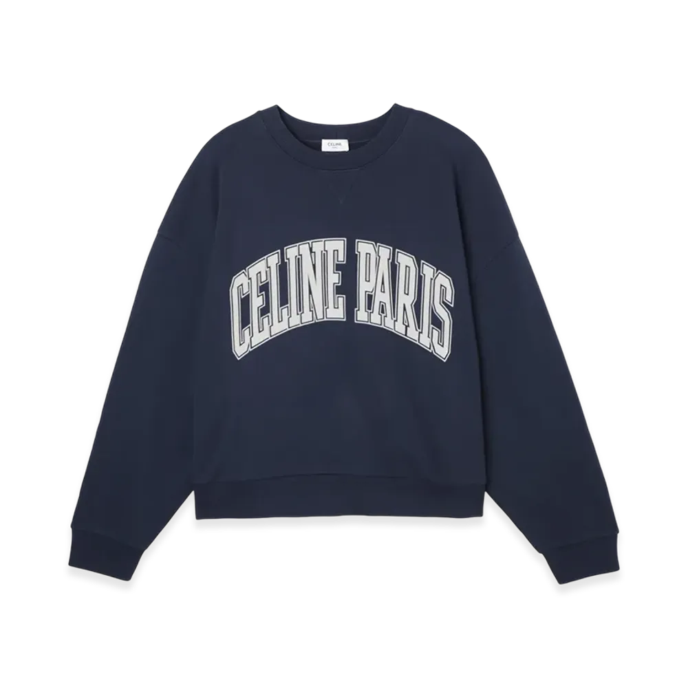 CELINE Sweatshirt "Navy/Offwhite"