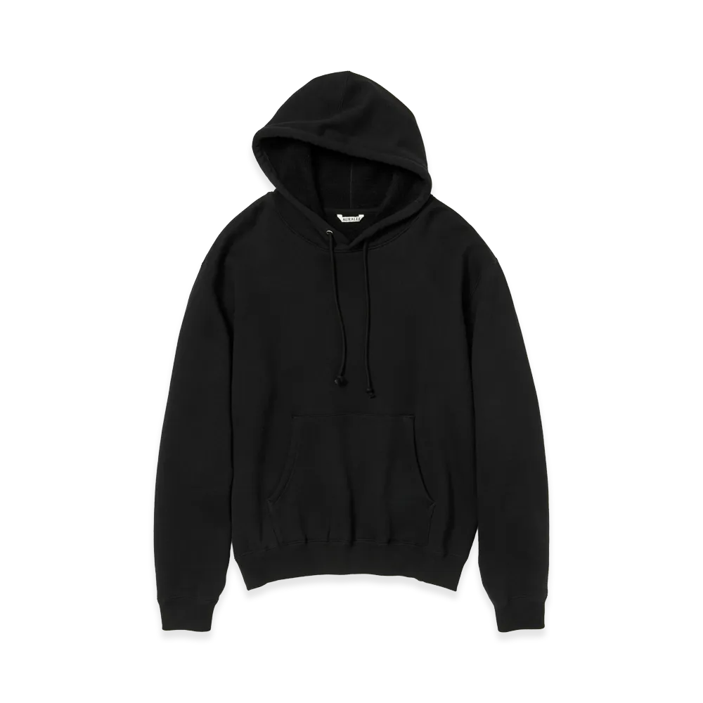 AURALEE Smooth Soft Sweat P/O Parka "Black"