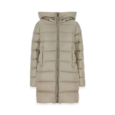 MONCLER Women's Nylon Suyenne Down Jacket "Beige/Sand"