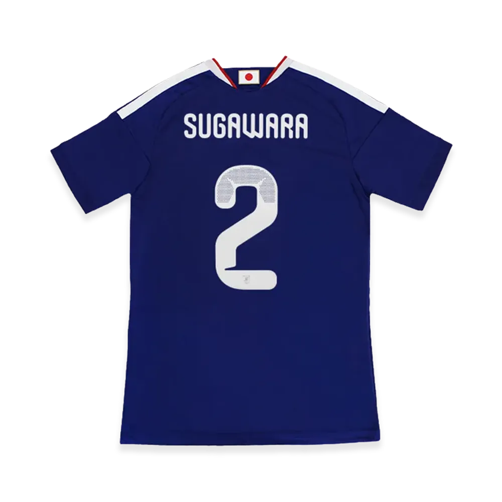アディダス サッカー 日本代表 2026 ホーム レプリカ ユニフォーム #2 菅原由勢 "ジャパンブルー/アッシュブルー"