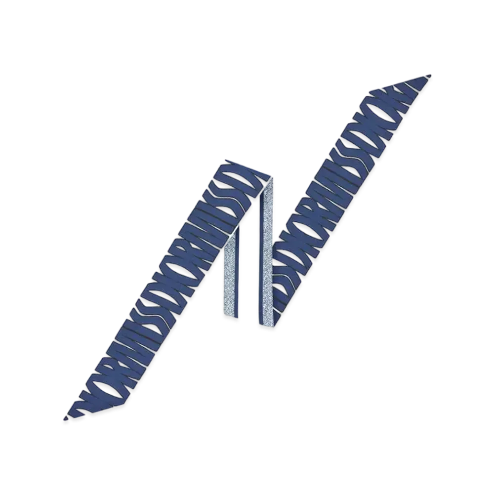 Dior Miss Dior Allover Mitzah Scarf Silk Twill "Navy Blue/White"