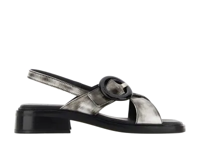 PRADA Women's Leather Sandals "White"