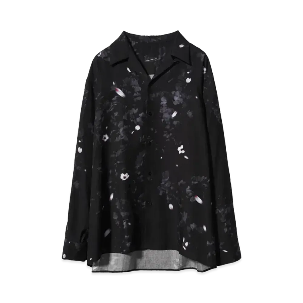 LAD MUSICIAN TENCEL BROAD SAKURA O/C BIG SH "BLACK PUPLE"