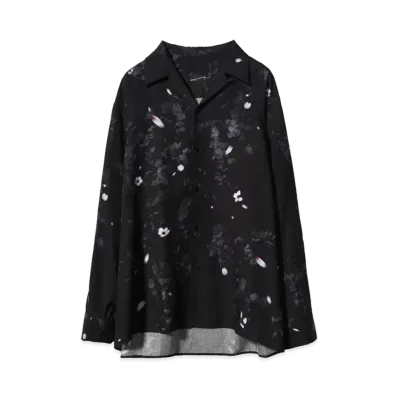 LAD MUSICIAN TENCEL BROAD SAKURA O/C BIG SH "BLACK PUPLE"