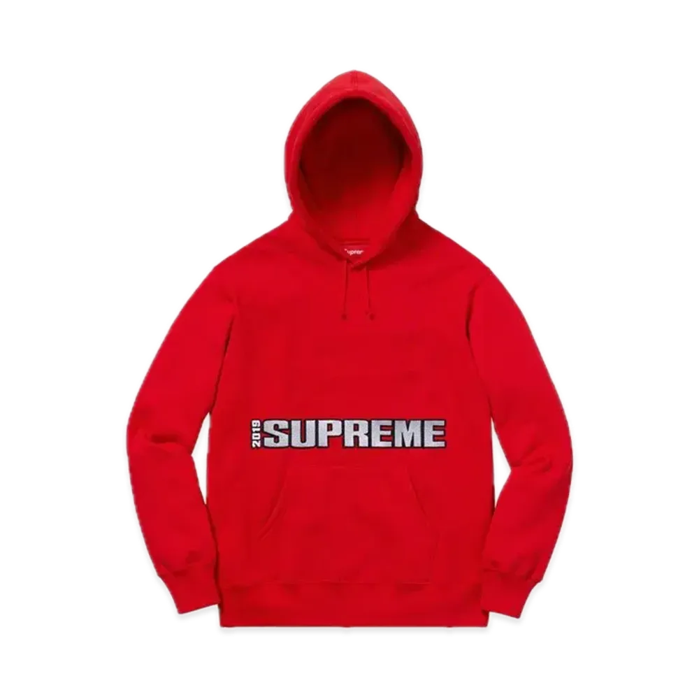Supreme Blockbuster Hooded Sweatshirt "Red"