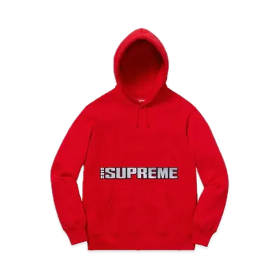 Supreme Blockbuster Hooded Sweatshirt "Red"