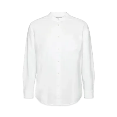 Barbour Gerrard Gerard Oxford Band Collar Shirt (Oversized Fit) "White"
