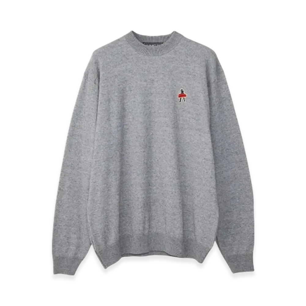 HYSTERIC GLAMOUR Vixen Girl Patch Sweatshirt "Top Gray"