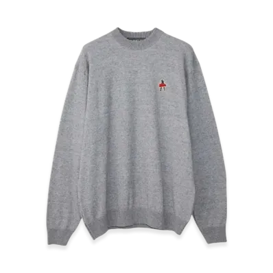 HYSTERIC GLAMOUR Vixen Girl Patch Sweatshirt "Top Gray"