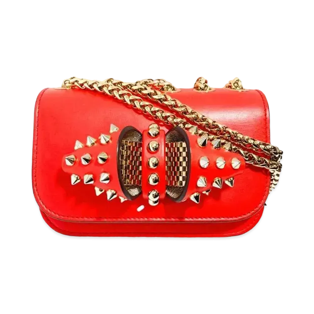 Christian Louboutin Sweet Charity Chain Shoulder "Red"
