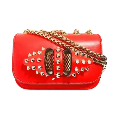Christian Louboutin Sweet Charity Chain Shoulder "Red"