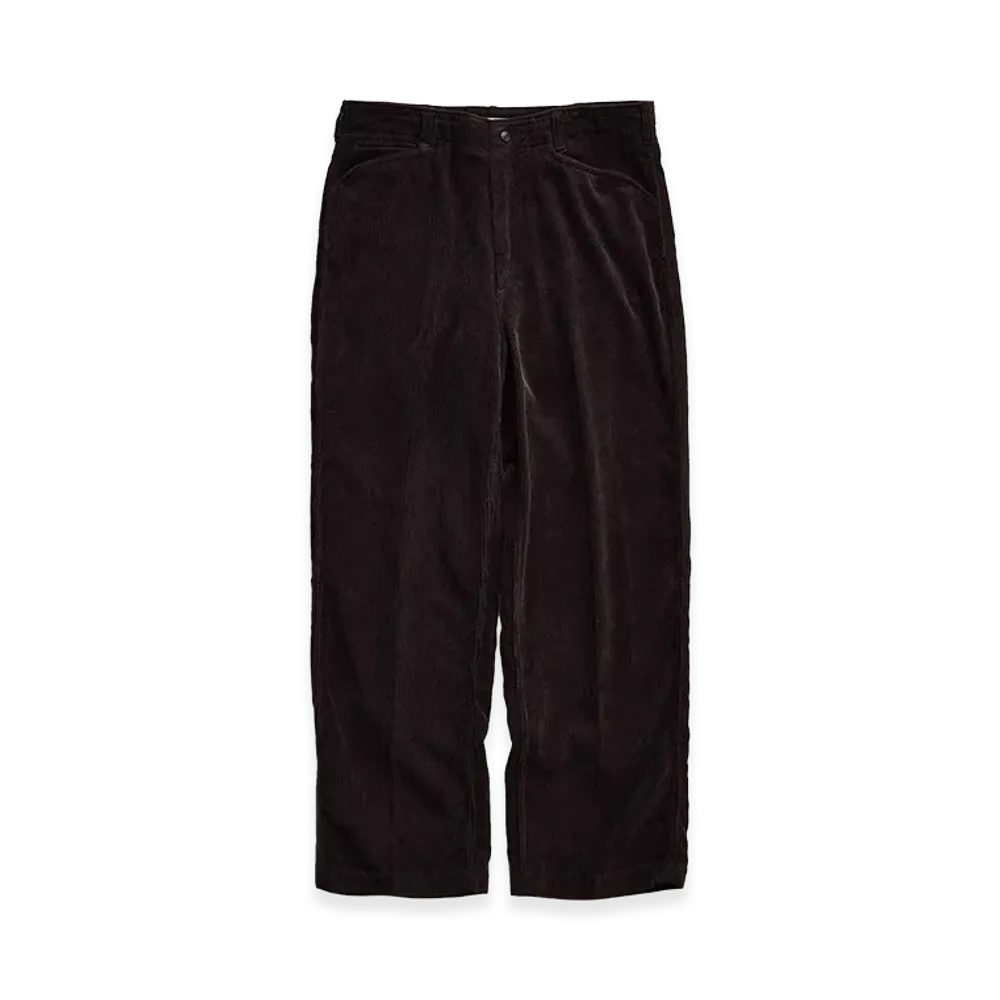 NICENESS S.Morley Silk Corduroy Frisco Trousers "Brown"