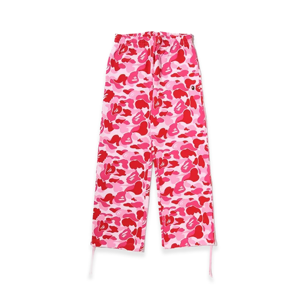 A BATHING APE ABC Camo One Point Relaxed Fit Sweatpants "Pink"