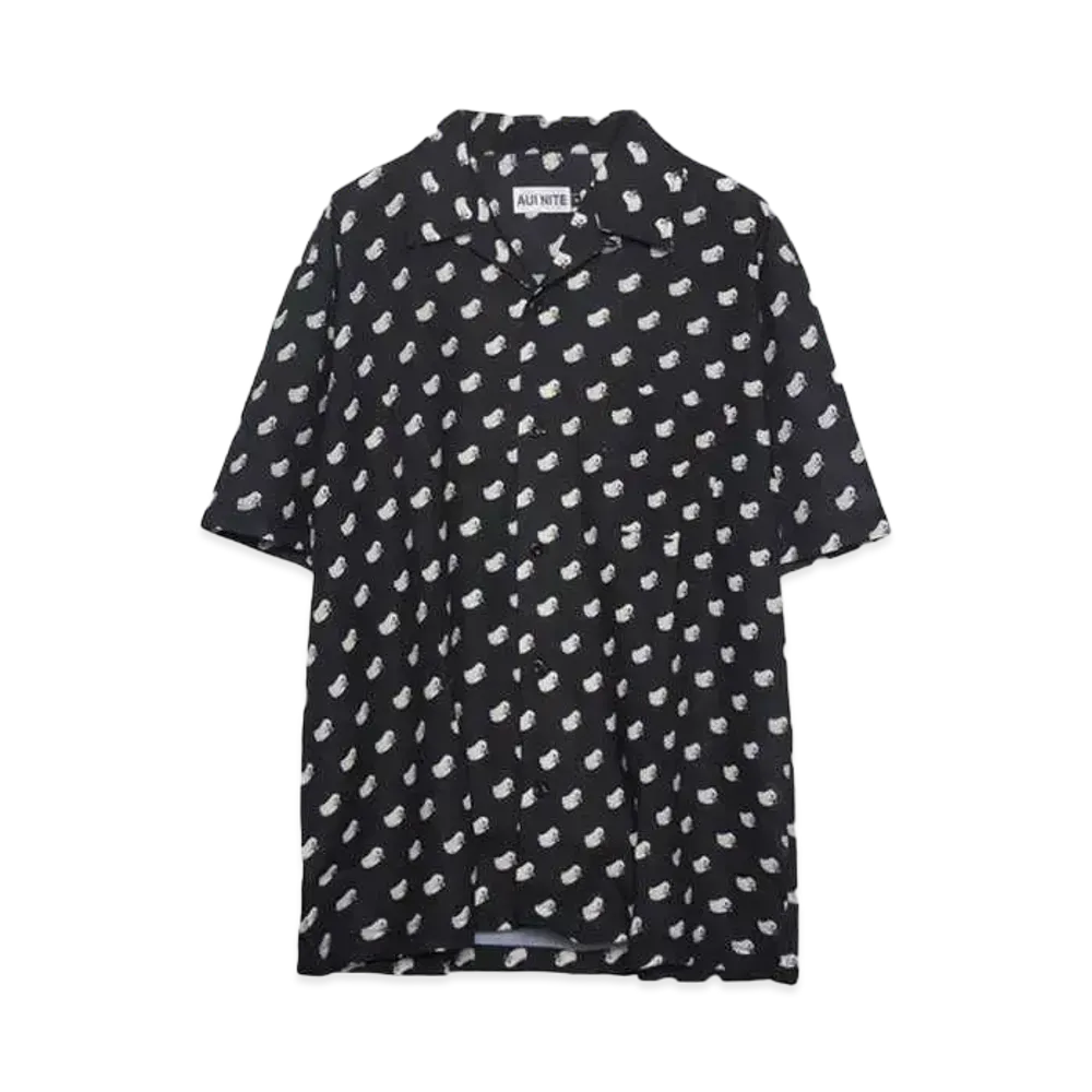AUI NITE Ghost S/S shirt "BLACK"