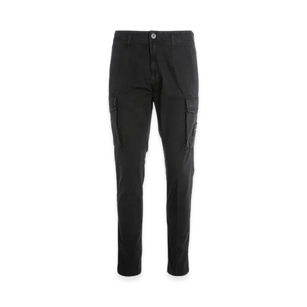 Stone Island 318WA Old Dye Treatment Cargo Pants - 21SS "Black"