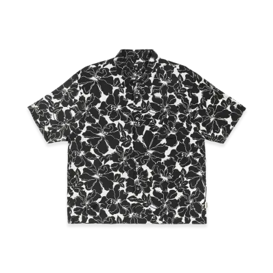 Stussy Floral Hawaiian Shirt "Black"