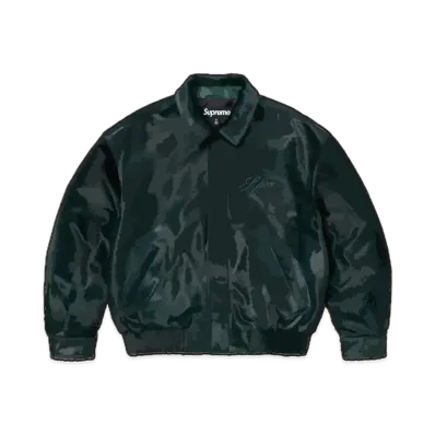 Supreme Ponyhair Varsity Jacket "Green"