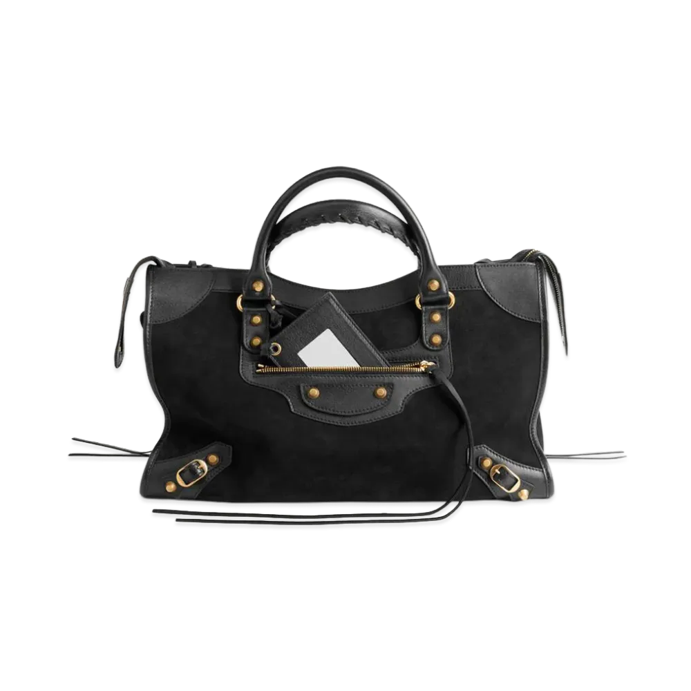 BALENCIAGA Women's Le City Bag Medium "Black"