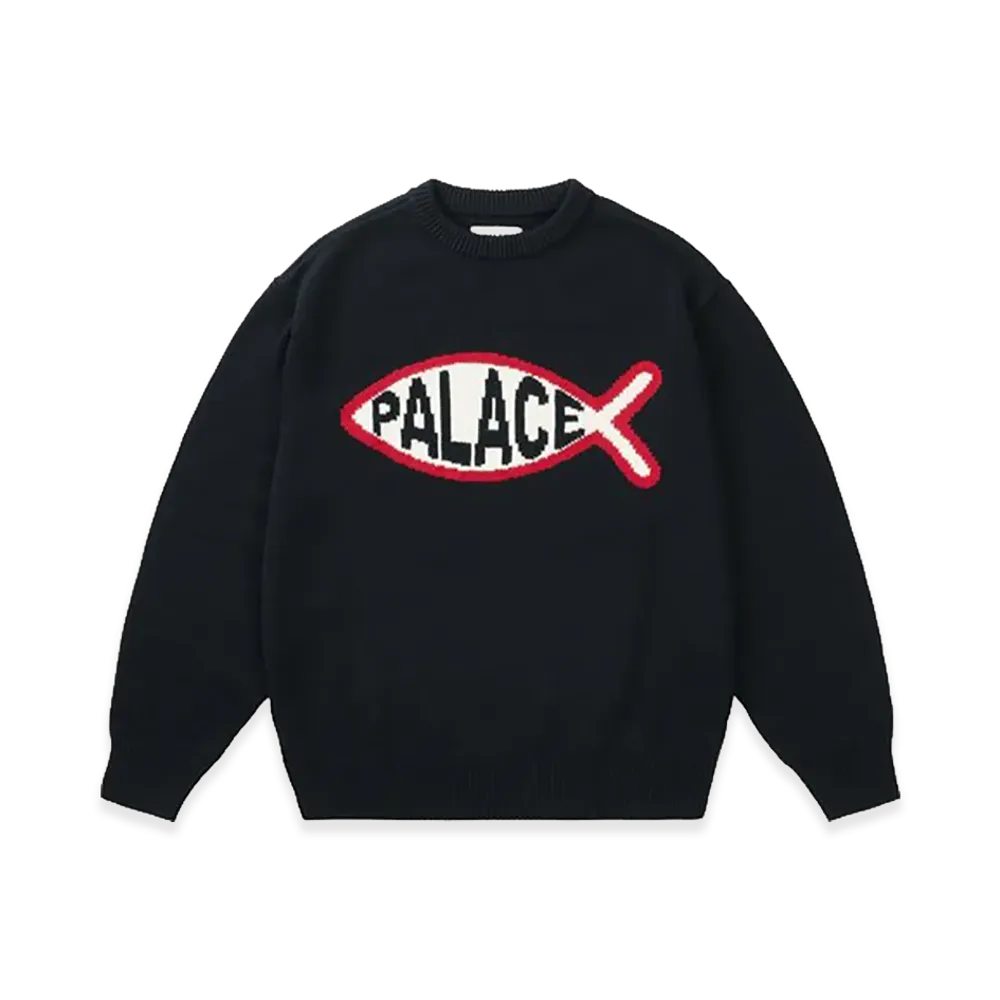 PALACE Plaice Knit "Black"