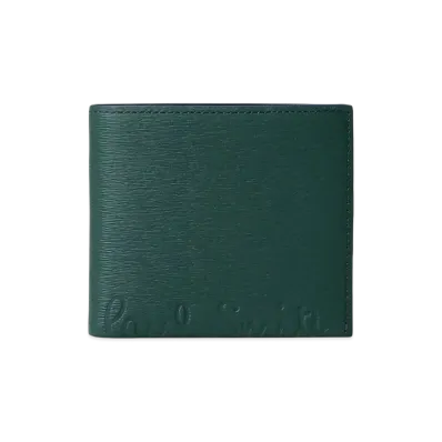 Paul Smith Cropped Logo Bifold Wallet "DarkGreen"