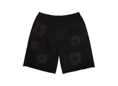 DENIM TEARS Mono Cotton Wreath Sweatshorts "Black"