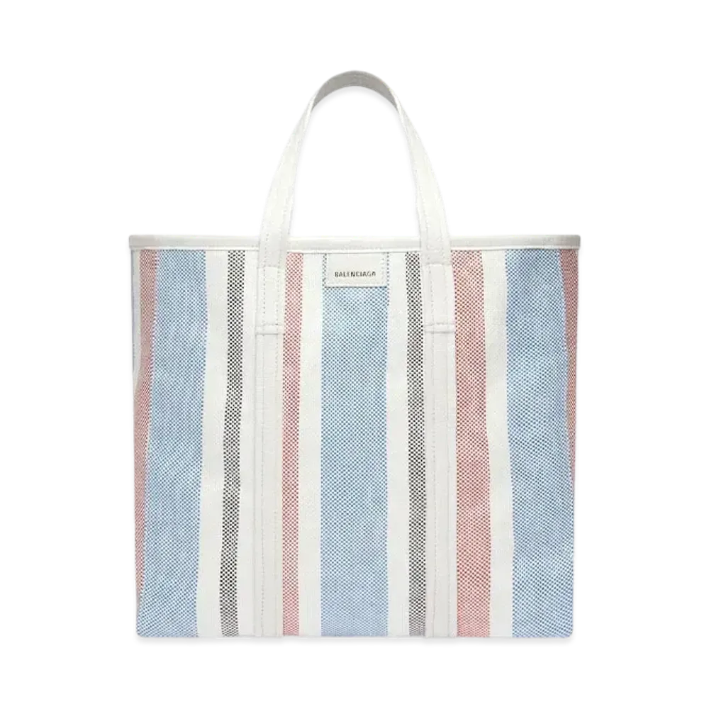 BALENCIAGA Barbes Medium East-West Shopper Bag "Blue"