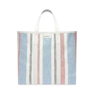 BALENCIAGA Barbes Medium East-West Shopper Bag "Blue"