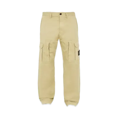 Stone Island 30214 STRETCH COTTON WOOL SATIN_LOOSE FIT "Ibory"