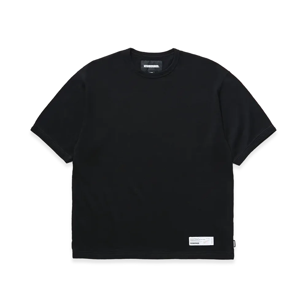 NEIGHBORHOOD Honeycomb Fabric Crewneck SS "Black"