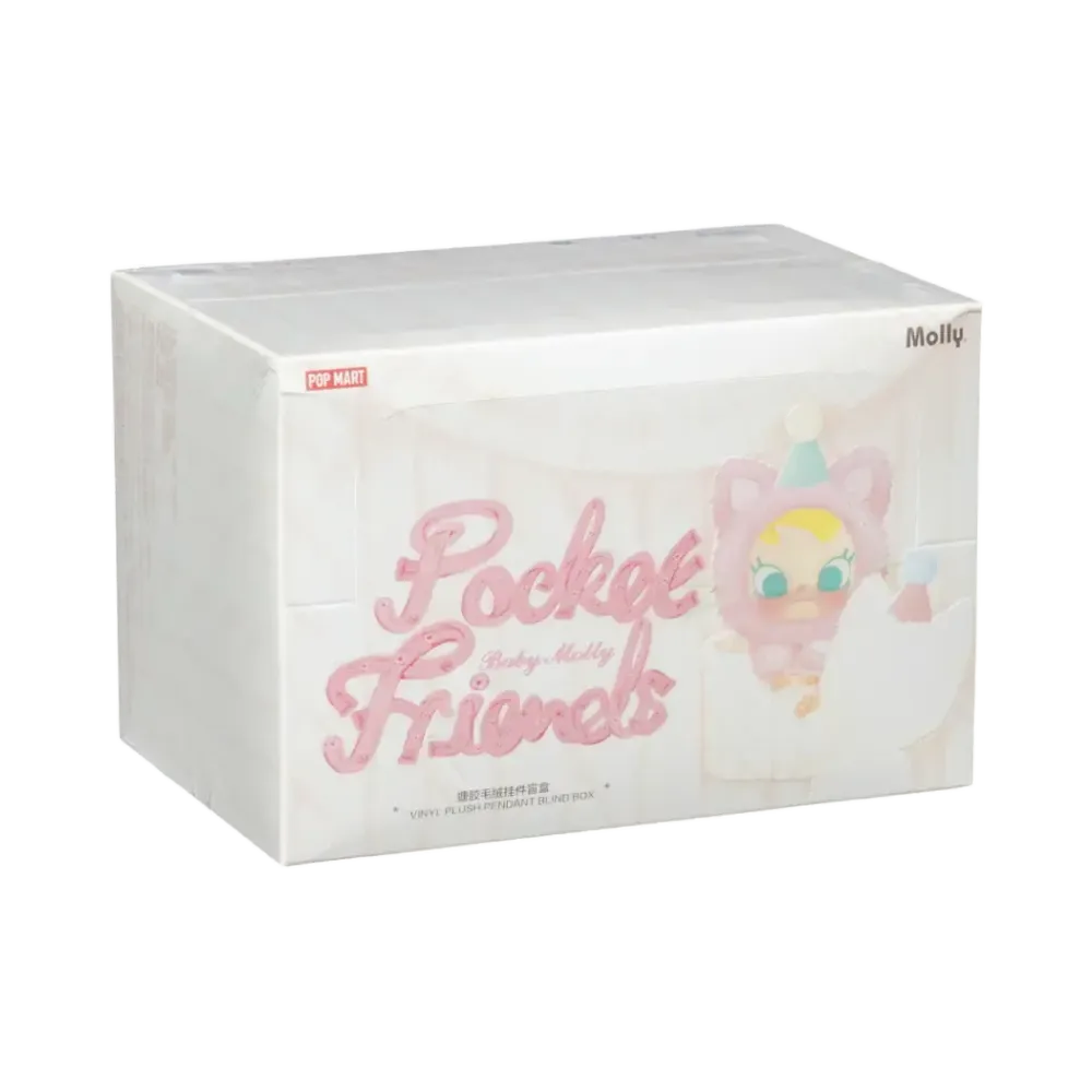 POP MART Baby Molly Pocket Friends Series Vinyl Plush Pendant Blind Box [Assortment Box]
