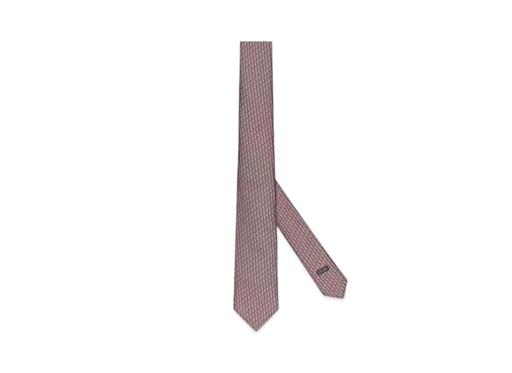Dior Oblique Tie Silk "Plum"