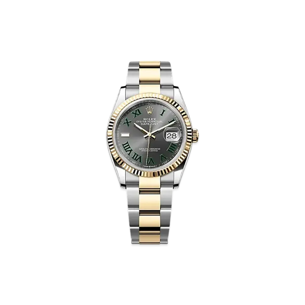 ROLEX Datejust 36 Oystersteel & Yellow Gold "Grey"