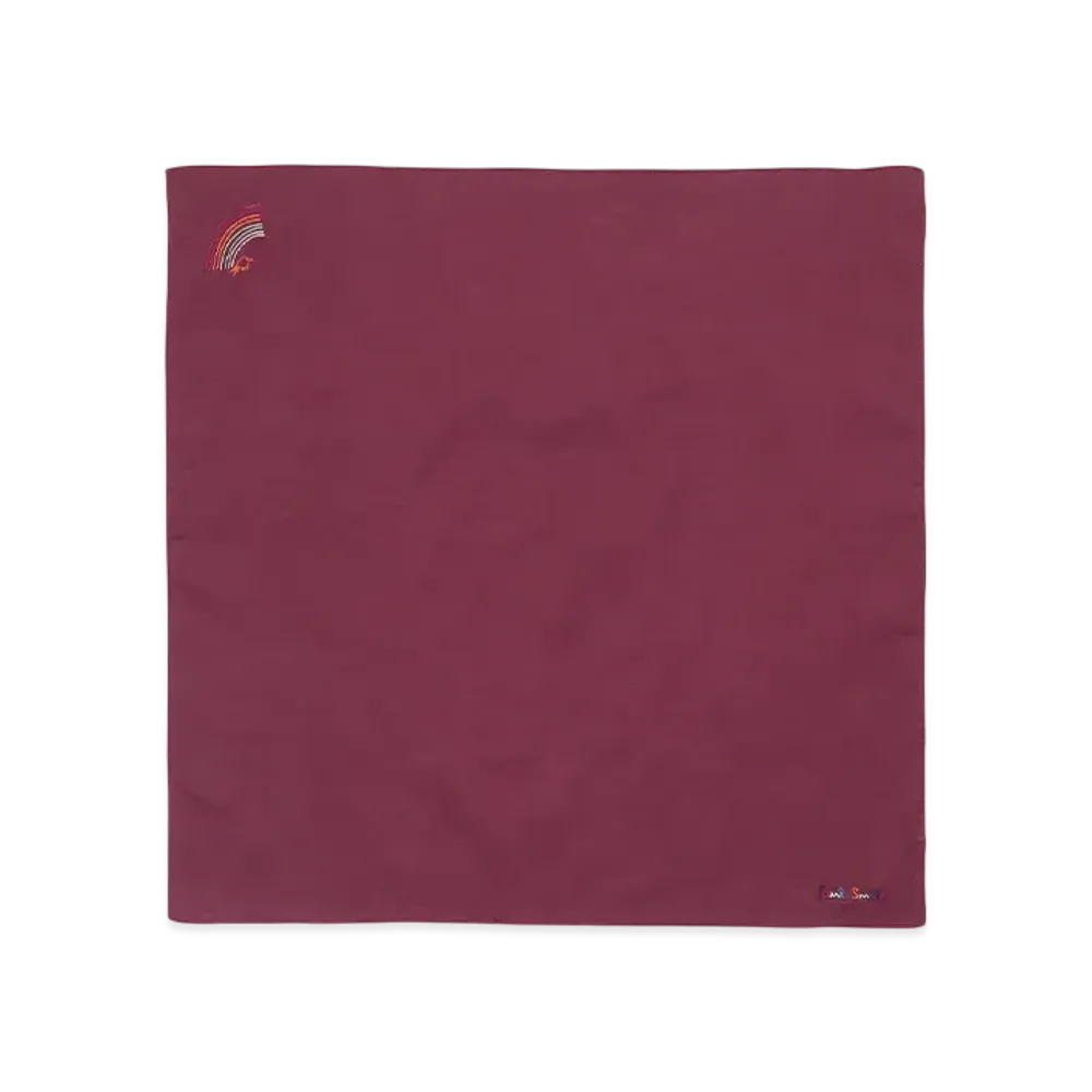Paul Smith Embroidered Handkerchief "Bordeaux"