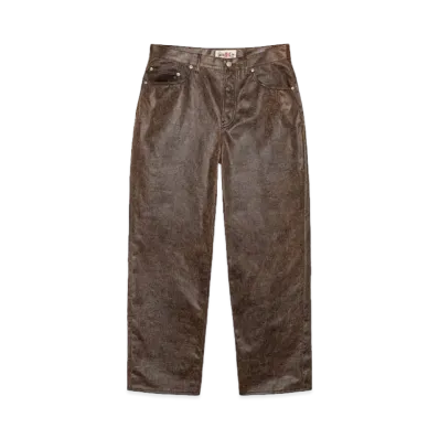 Stussy Big Ol Jean Coated Cotton "Dark Brown"