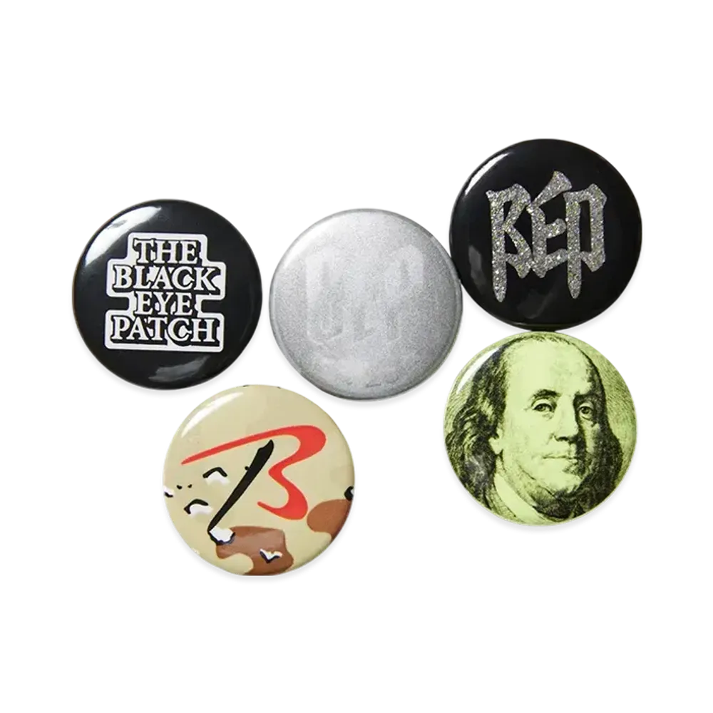 BlackEyePatch Assorted Button Badges "Multi"