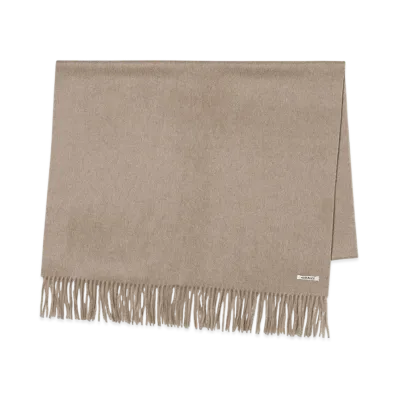 AURALEE Baby Cashmere Wide Stole "Natural Brown"