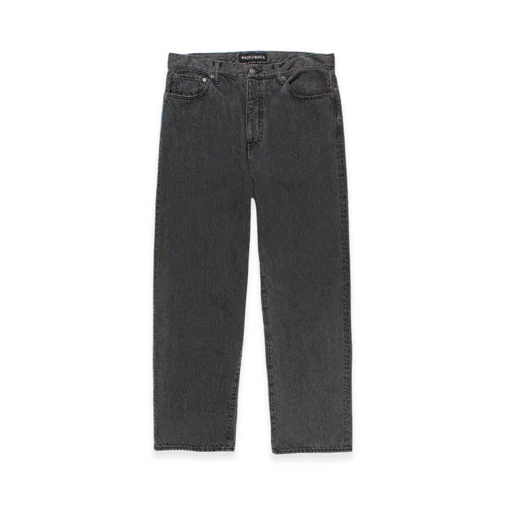 WACKO MARIA Washed Denim Pants "Black"