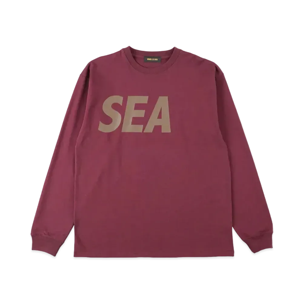 WIND AND SEA SEA L/S T-SHIRT "Bordeaux G.Gray"